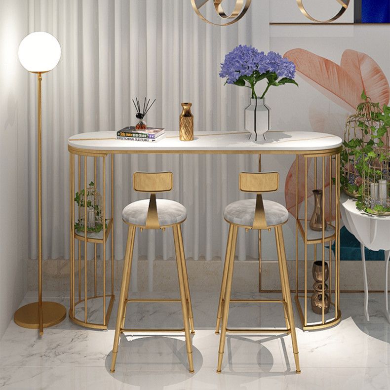 Sintered Stone Bar Table Oval Dining Table for Kitchen Living Room Clearhalo 'Bar Furniture' 'Bar Tables' 'bar_tables' 'furn' 'furn_bar_tables' 'Furniture' 'Kitchen & Dining Furniture' 1200x1200_160cb175-83f1-47b8-9c1a-010c00bd6a21