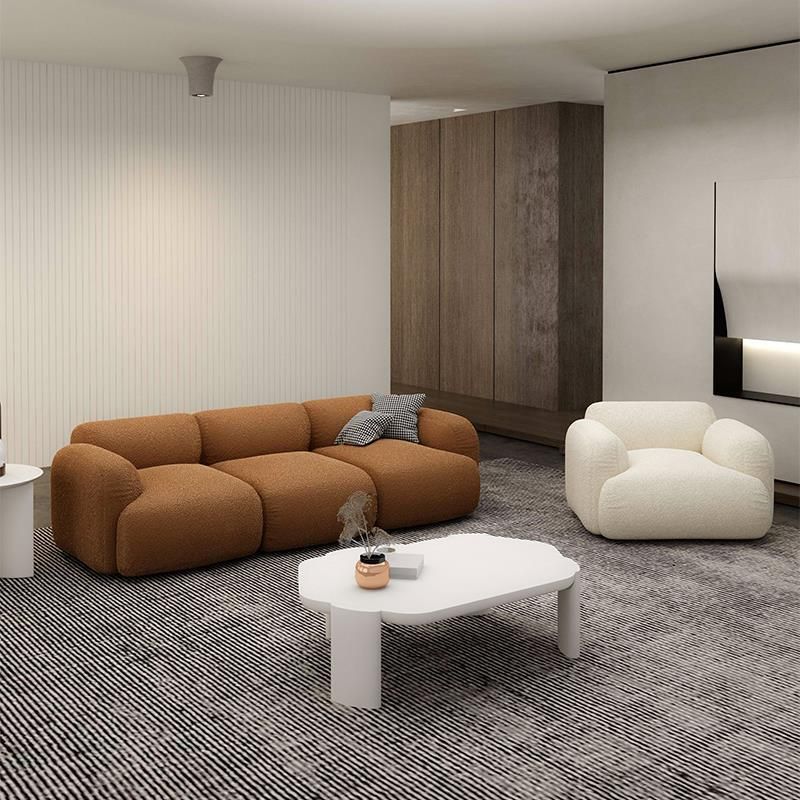 Sofa stationnaire résistant aux taches Pas de canapé arrière serré pénible