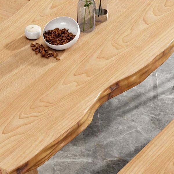 Modern 1/2/5/6/7 Pieces Dining Set Solid Wood Legs Dining Furniture Items in Natural Clearhalo 'Dining Room Sets' 'Dining Tables & Seating' 'dining_room_set' 'furn' 'furn_dining_room_set' 'Furniture' 'Kitchen & Dining Furniture' 1200x1200_160d8794-e6a2-4145-b1f5-15315b5d7db3