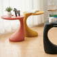 Modern Naturally Shaped End Table Plastic Table for Living Room
