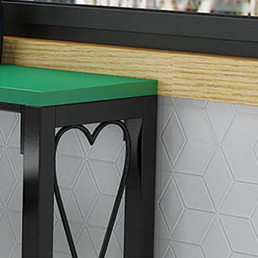 グラムスタイルのバーハイトテーブルメタルベースビストロパブテーブル二重の台座