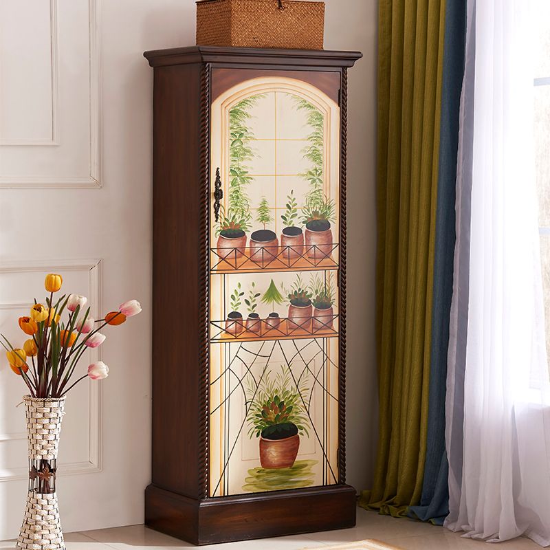 Industrial Storage Cabinet with Solid Wood Drawers and Doors Clearhalo 'Cabinets & Chests' 'cabinets_chests' 'furn' 'furn_cabinets_chests' 'Furniture' 'Living Room Furniture' 1200x1200_1611078a-0629-4466-a3db-32ecd8f34ef4