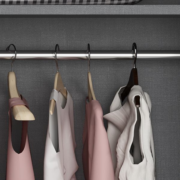 Armario de acabado espejo Armario de madera de ingeniería con cajón