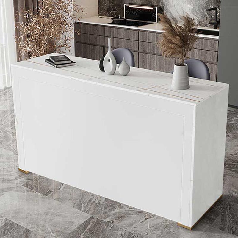 Indoor Double Pedestal Cocktail Bar Table Modern Pub Height Dining Table Clearhalo 'Bar Furniture' 'Bar Tables' 'bar_tables' 'furn' 'furn_bar_tables' 'Furniture' 'furniture_bar_tables' 'Kitchen & Dining Furniture' 1200x1200_16125915-acc0-419c-b372-18fcfa308f97