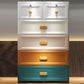 Modern Style Wardrobe Plastic Bedroom Wardrobe Closet With Drawers