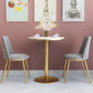 Glam Velvet Armless Dining Chairs Metal Dining Chair for Home Use