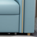 現代的なステイン耐性ソファベッドフェイクレザーベッドソファソファ