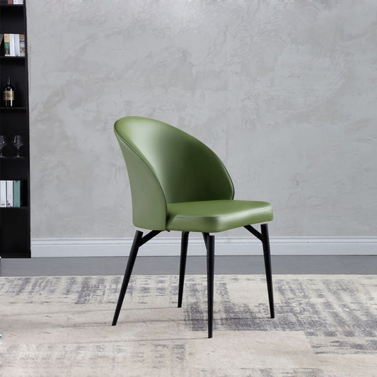 Metal Base Indoor Chair 20'' Wide Parsons Leather Chair for Restaurant Clearhalo ' kitchen&dining_furn' 'Dining Chairs' 'Dining Tables & Seating' 'dining_chair' 'Furniture' 'furniture_dining_chair' 'Kitchen & Dining Furniture' 'kitchen' 1200x1200_1616b0b6-9fbd-412d-9852-94ab4d0b6c60