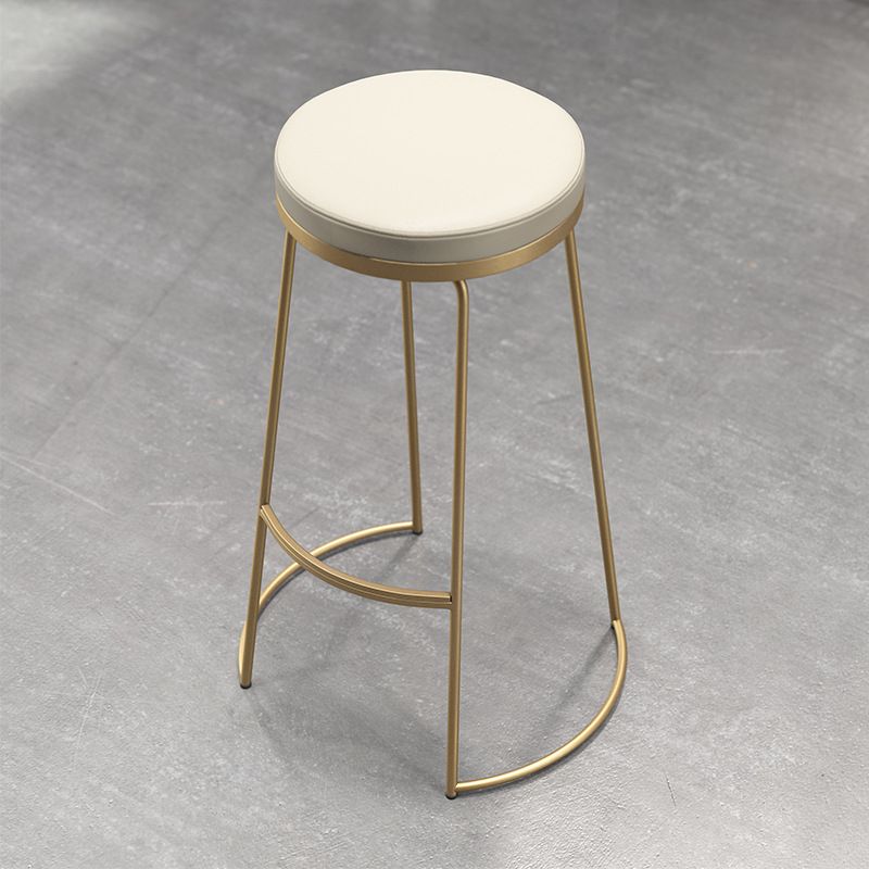 Nordic Style Barstool Round Pu Leather Cushion Bar Stool for Bar Dining Room, Set of 2 Clearhalo 'Bar Furniture' 'Bar Stools' 'bar_stools' 'furn' 'furn_bar_stools' 'furniture_bar_stools' 'Kitchen & Dining Furniture' 'kitchen&dining_furn' 'kitchen' 'kitchen_furn' Furniture' 1200x1200_1616b82f-005d-4f30-b3d4-f1955817dd6b