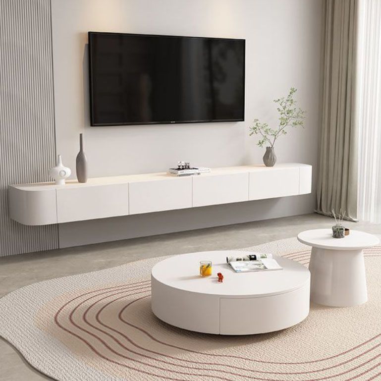 Contemporary Modern TV Console Floating Faux Wood Media Console Clearhalo 'furn' 'furn_tv_stands_entertainment_centers' 'Furniture' 'Living Room Furniture' 'TV Stands & Entertainment Centers' 'TV Stands & Media Storage Furniture' 'tv_stands_entertainment_centers' 1200x1200_16182cea-6ccc-4fd0-9bb3-ec9dd5a63016