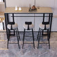 Industrial Rectangle Indoor Bar Dining Table Grey Stone Bistro Table Fixed Table Clearhalo 'Bar Furniture' 'Bar Tables' 'bar_tables' 'furn' 'furn_bar_tables' 'Furniture' 'furniture_bar_tables' 'Kitchen & Dining Furniture' 'kitchen&dining_furn' 'kitchen' 1200x1200_1618834e-d691-404d-a1bd-afc41b8ecdba