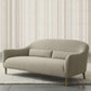 Scandinavian 3-Seat Linen Sofa Curved 33.86" D x 31.89" H Loveseat Clearhalo 'Furniture' 'furniture_sofas' 'kitchen' 'kitchen_sofas' 'Living Room Furniture' 'Sofa' 'sofas' 1200x1200_1619f311-c913-4db7-9cff-46fef5ee1d5c