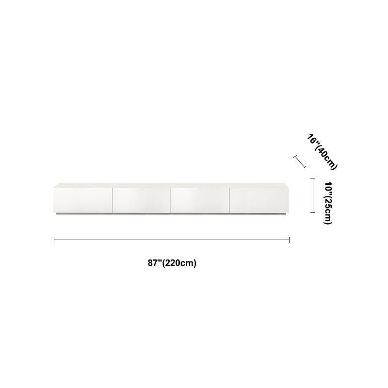 16 " D Modern Wooden White TV Stand Console Closed Storage TV Stand with 3 / 4 Drawers Clearhalo 'furn' 'furn_tv_stands_entertainment_centers' 'Furniture' 'Living Room Furniture' 'TV Stands & Entertainment Centers' 'TV Stands & Media Storage Furniture' 'tv_stands_entertainment_centers' 1200x1200_161aeb5c-7d6f-4741-b885-26792f37d2e5