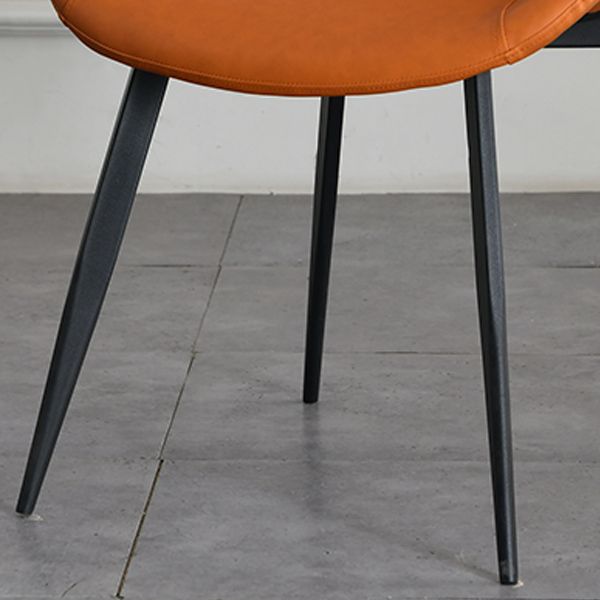 Contemporary Style Chair Dining Armless Chair with Metal Legs for Kitchen Clearhalo ' kitchen&dining_furn' 'Dining Chairs' 'Dining Tables & Seating' 'dining_chair' 'furn' 'furn_dining_chair' 'Furniture' 'furniture_dining_chair' 'Kitchen & Dining Furniture' 'kitchen' 1200x1200_161b21ae-ad84-412c-ac84-cfa80f4eed22