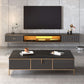 2 Drawers Contemporary TV Stand Stone Wall-mounted TV Cabinet
