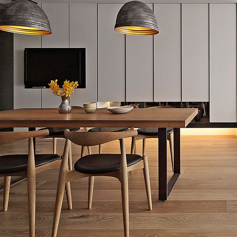 Industrial Style Dining Table Solid Wood Table for Home Kitchen Clearhalo 'Dining Tables & Seating' 'Dining Tables' 'dining_table' 'furn' 'furn_dining_table' 'Furniture' 'Kitchen & Dining Furniture' 1200x1200_161ba9fe-c32e-435e-8ded-13bf72f6a865