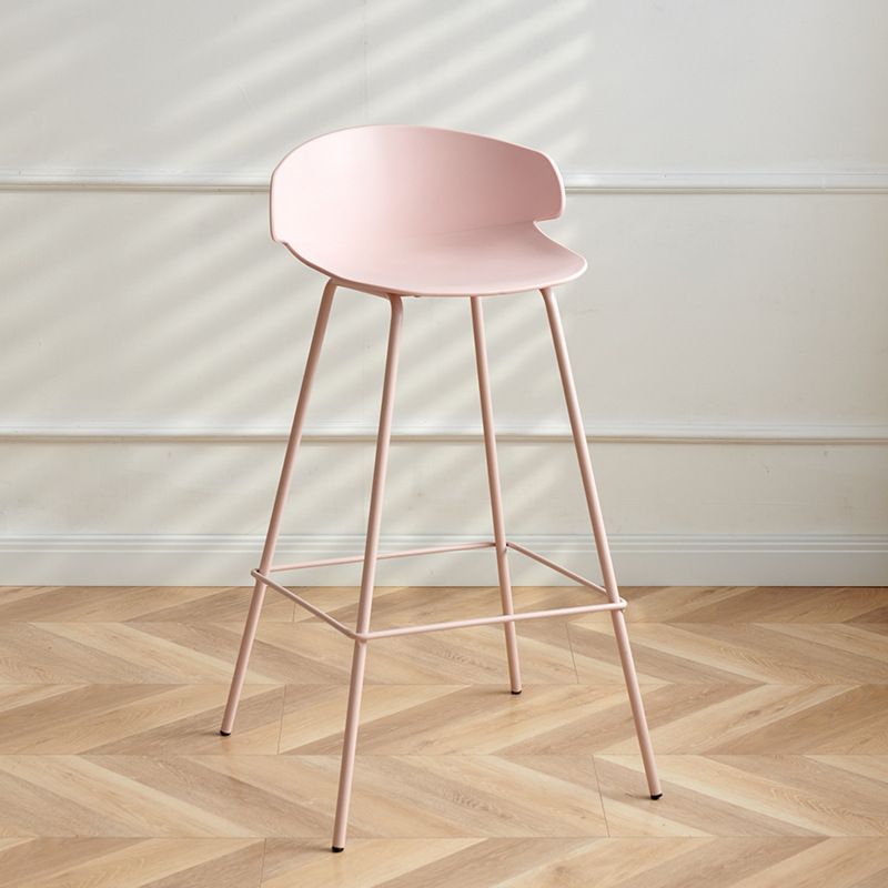 Nordic Style Metal Bar-stool Plastic Counter Bar Stool for Indoor Use Clearhalo 'Bar Furniture' 'Bar Stools' 'bar_stools' 'furn' 'furn_bar_stools' 'Furniture' 'Kitchen & Dining Furniture' 1200x1200_161c5c6e-11a4-4dbc-b397-c7d9eb46ff27