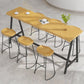 Modern Rectangle Pub Dining Set 1/2/4/7 Pieces Trestle Indoor Counter Height Set Clearhalo 'Bar Furniture' 'furn' 'furn_home_bar_bar_sets' 'Furniture' 'Home Bars & Bar Sets' 'home_bar_bar_sets' 'Kitchen & Dining Furniture' 1200x1200_161cff12-6c56-4bfb-8f3e-0a9389ac54fd
