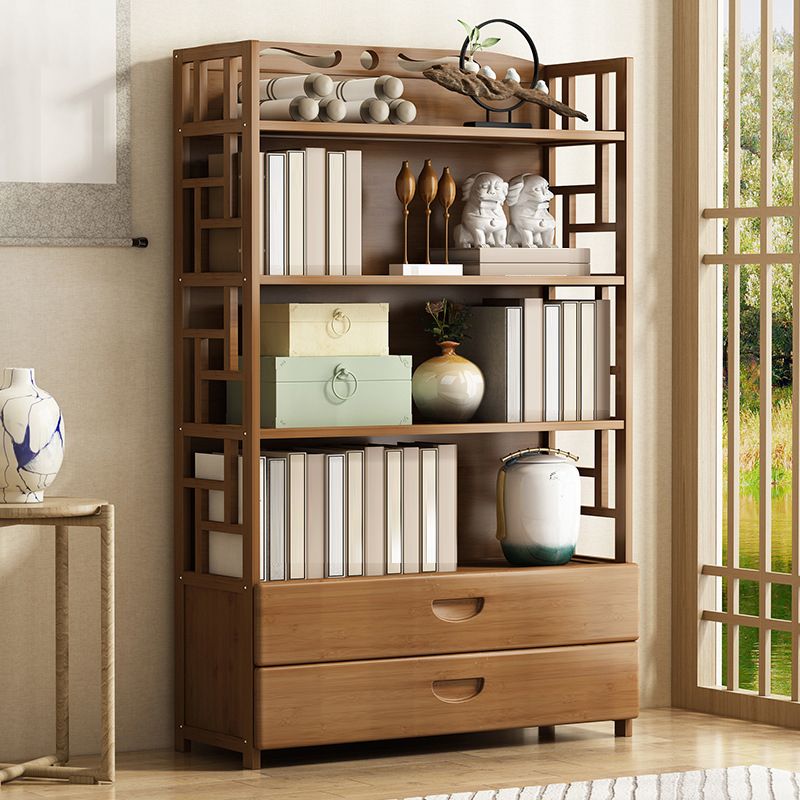 Modern Bamboo Bookcase Standard 11-inch Wide Home Book Shelf