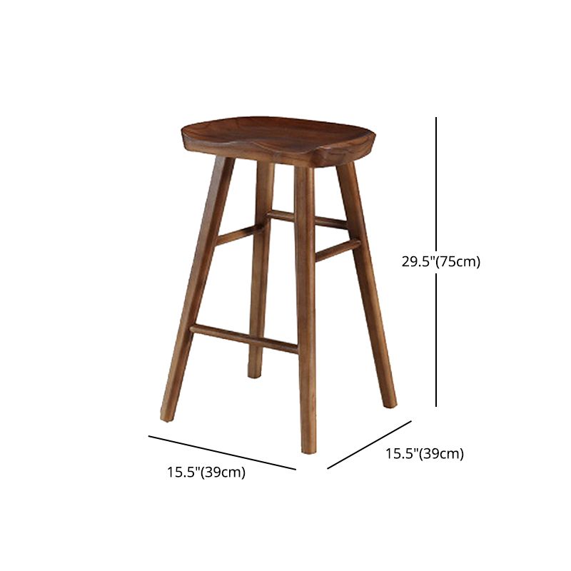 Modern Armless Counter Stool Wood Restaurant Bar Stool with Wooden Seat and Pedal Clearhalo 'Bar Furniture' 'Bar Stools' 'bar_stools' 'furn' 'furn_bar_stools' 'furniture_bar_stools' 'Kitchen & Dining Furniture' 'kitchen&dining_furn' 'kitchen' 'kitchen_furn' Furniture' 1200x1200_161dbb44-8c31-4ad2-982c-38f4e8cc5e40