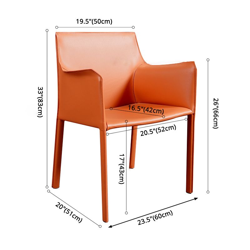 Faux Leather Modern Dining Room Chair Matte Finish Solid Back Dining Arm Chairs Clearhalo ' kitchen&dining_furn' 'Dining Chairs' 'Dining Tables & Seating' 'dining_chair' 'furn' 'furn_dining_chair' 'Furniture' 'furniture_dining_chair' 'Kitchen & Dining Furniture' 'kitchen' 1200x1200_161e9f63-5c83-4275-8868-c60eddf054e6