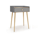 Set di vanità in legno ingegnerizzato con sgabello lussuoso tavolo da toeletta