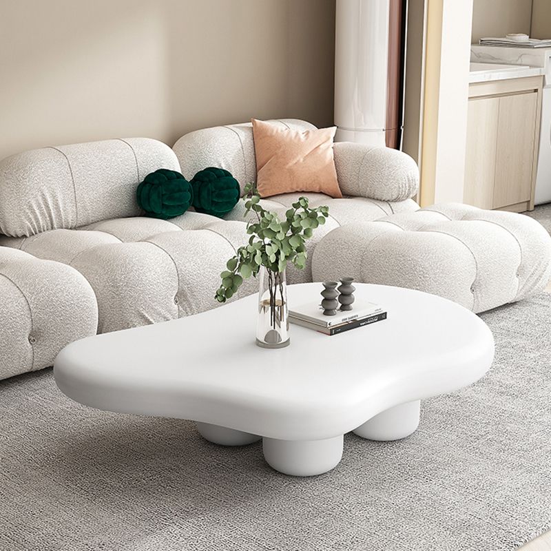 Solid Wood 4 Legs Coffee Table Minimalist Nordic Style Coffee Table