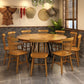 Modern Style Dining Table Solid Wood Round Dinner Table for Home Kitchen