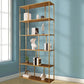 Metal Iron Etagere Bookshelf Contemporary Vertical Open Bookcase Clearhalo 'Bookcases' 'furn' 'furn_bookcases' 'Furniture' 'furniture_bookcases' 'Office Furniture' 1200x1200_162472a3-705f-45d7-8fb3-044f47bf1e64