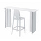Contemporary Sintered Stone Acrylic Base Bar Table for Kitchen Dining Room