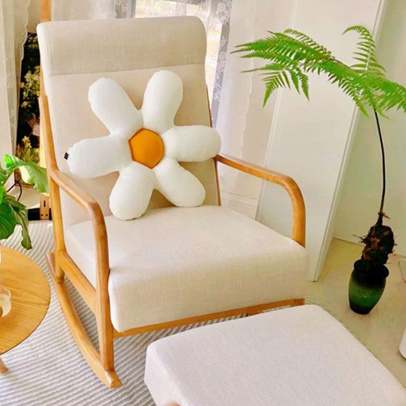 Contemporary Rocking Chair Upholstered Antique Finish Rocking Accent Chair Clearhalo 'Chairs & Seating' 'furn' 'furn_rocking_chairs' 'Furniture' 'Living Room Furniture' 'Rocking Chairs' 'rocking_chairs' 1200x1200_16278c03-afb1-4ac0-b98c-46ec3816e3d8