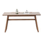 Rectangle Ash Wood Table in Walnut Contemporary Wooden Dining Table with Double Pedestal Clearhalo ' dining_table' 'Dining Tables & Seating' 'Dining Tables' 'furn' 'furn_dining_table' 'Furniture' 'furniture_dining_table' 'Kitchen & Dining Furniture' 'kitchen&dining_furn' 'kitchen' 'kitchen_dining_table' 1200x1200_1628b12d-1610-4fb6-9272-54193f29be0f