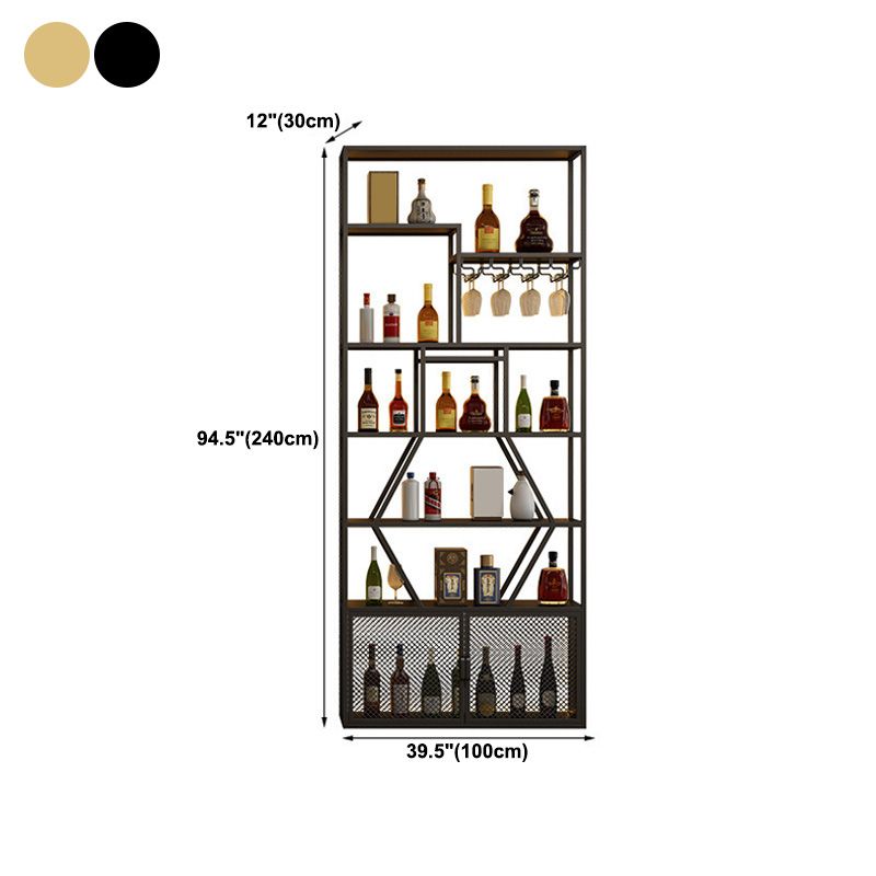 Gold and Black Floor Wine Glass Stemware Rack Holder Metal Wine Holder Rack Clearhalo 'furn' 'furn_wine_racks' 'Furniture' 'Kitchen & Dining Furniture' 'Wine Racks' 'wine_racks' 1200x1200_16293748-6551-4f1c-8e3c-820ad4e3ece4