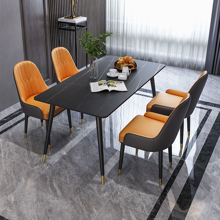 Modern 1/2/5/6/7 Pieces Dinette Set Rectangle Dining Table Set Clearhalo 'Dining Room Sets' 'Dining Tables & Seating' 'dining_room_set' 'furn' 'furn_dining_room_set' 'Furniture' 'furniture_dining_room_set' 'Kitchen & Dining Furniture' 1200x1200_162b65ac-6b7e-45d0-b31f-50e02b3ecdb0