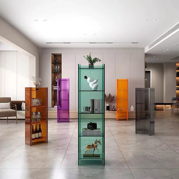 Scandinavian Style Shelf Bookcase Acrylic Closed Back Bookshelf for Home Office Clearhalo 'Bookcases' 'furn' 'furn_bookcases' 'Furniture' 'furniture_bookcases' 'Office Furniture' 1200x1200_162ddb8a-ca33-4d74-a4dd-534878182574