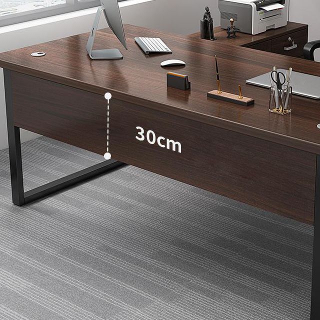 29.53 "H Industrial Office Desk Antique Finish Computer Desk