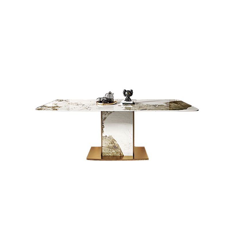 Nordique 1/2/4/5/7/9 Pièces meubles Rectangle Table à manger en pierre