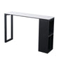 Industrial Style Rectangle Bar Table 42-inch Height Iron Pedestal Bistro Table Clearhalo 'Bar Furniture' 'Bar Tables' 'bar_tables' 'furn' 'furn_bar_tables' 'Furniture' 'furniture_bar_tables' 'Kitchen & Dining Furniture' 1200x1200_16316ab2-cacf-4d48-8d8e-779213c3368b