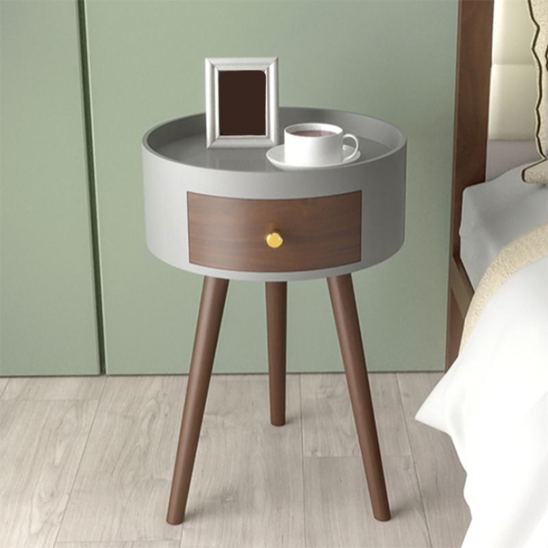 Mesa de mesa de 3 patas Conjunto de mesa de estilo contemporánea Top Table con almacenamiento con almacenamiento