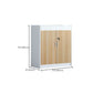 Modern Lateral File Cabinet Contrast Panel Wooden Filing Cabinet for Home Office