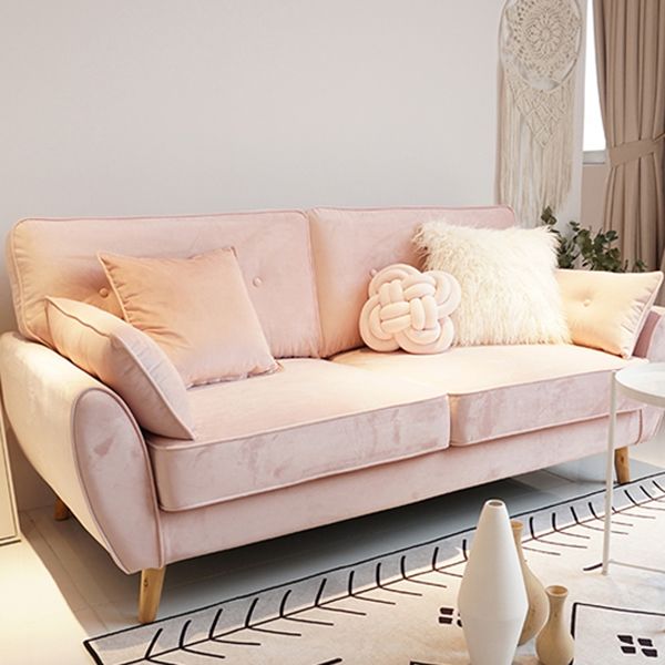 Pillow Top Arm Sofa with Tufted Back for Apartment 35.43" Wide