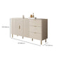Sintemporagolo Sintelled Stoned Sideboard Cabinet Sideboard di archiviazione di lusso con cassetti e porte