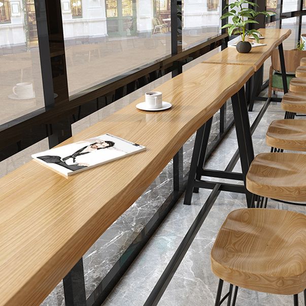 Lujoso juego de mesa de barra de madera maciza 1/4/5/9 piezas de mostrador con taburetes sin espalda