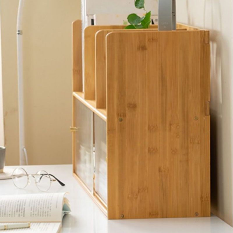 Libreria verticale chiusa con libreria contemporanea con armadi