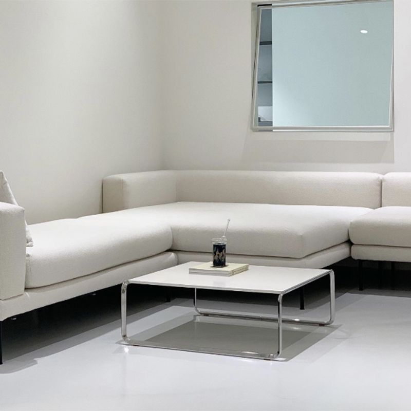 Square Steel Sled Coffee Table Modern 2 Nesting Cocktail Table Clearhalo 'Coffee & Accent Tables' 'Coffee Tables' 'coffee_tables' 'furn' 'furn_coffee_tables' 'Furniture' 'Living Room Furniture' 1200x1200_1638b6f2-6435-4066-8e45-344dc7d297e4