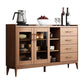 Zeitgenössischer Sideboard Brauner Holzrahmen Sideboard mit Tür und Schublade für Esszimmer
