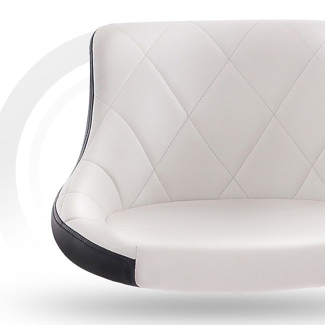 Sgabello da cuscino in pelle bassa in metallo in metallo scandinavo con base di ferro per bar