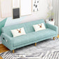 Contemporary 30.7" H Biscuit Back Sofa Square Arm Convertible Sleeper Sofa