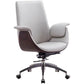 Modern Armless Swivel Chair with Chrome Frame Executive Height-adjustable Office Chair Clearhalo 'furn' 'furn_office_chair' 'Furniture' 'furniture_office_chair' 'Office Chairs' 'Office Furniture' 'office_chair' 1200x1200_163dbc8e-bcc8-4d3c-9583-d54d9292769d