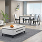 Mesa de comedor abatible Mesa de comedor contemporánea de 4 patas